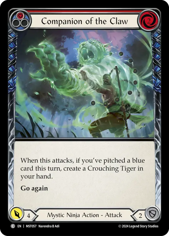 Companion of the Claw — Rainbow Foil