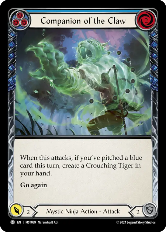 Companion of the Claw — Rainbow Foil