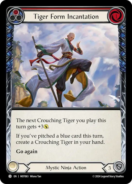 Tiger Form Incantation — Rainbow Foil