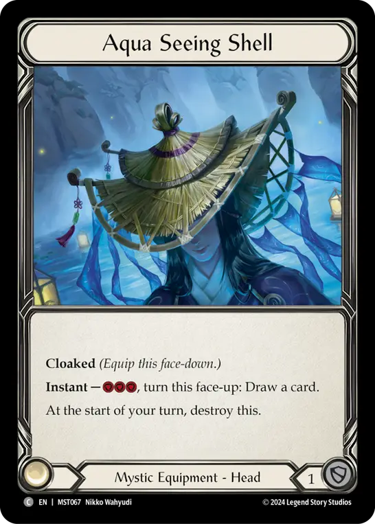 Aqua Seeing Shell — Cold Foil