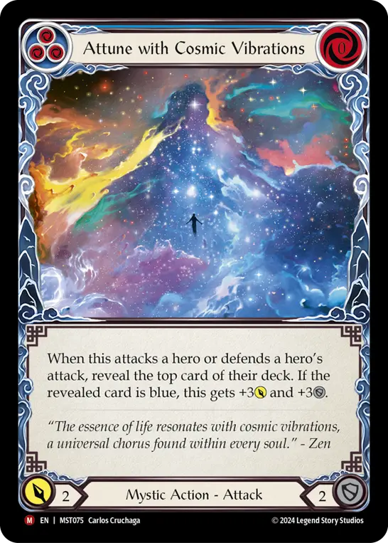 Attune with Cosmic Vibrations — Rainbow Foil
