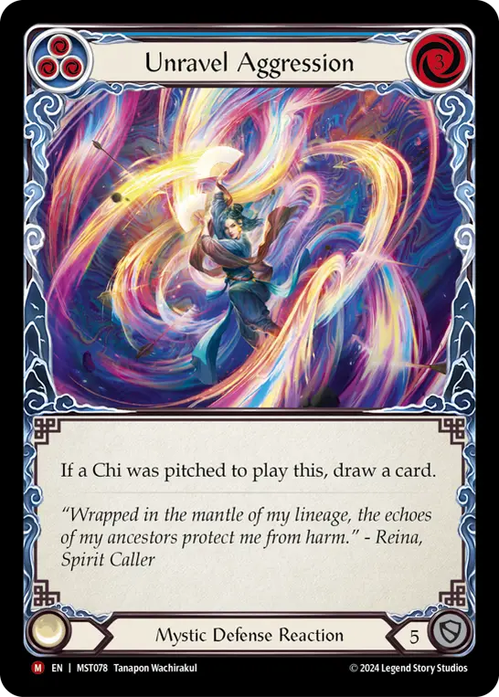 Unravel Aggression — Rainbow Foil