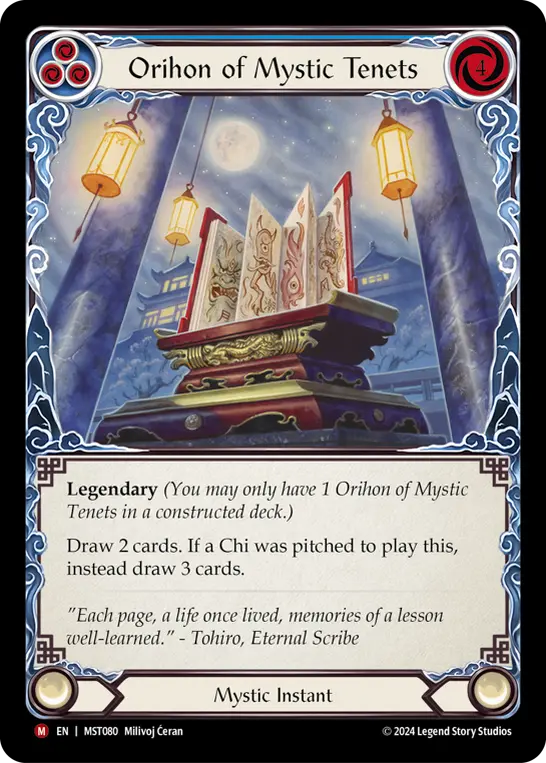 Orihon of Mystic Tenets — Rainbow Foil