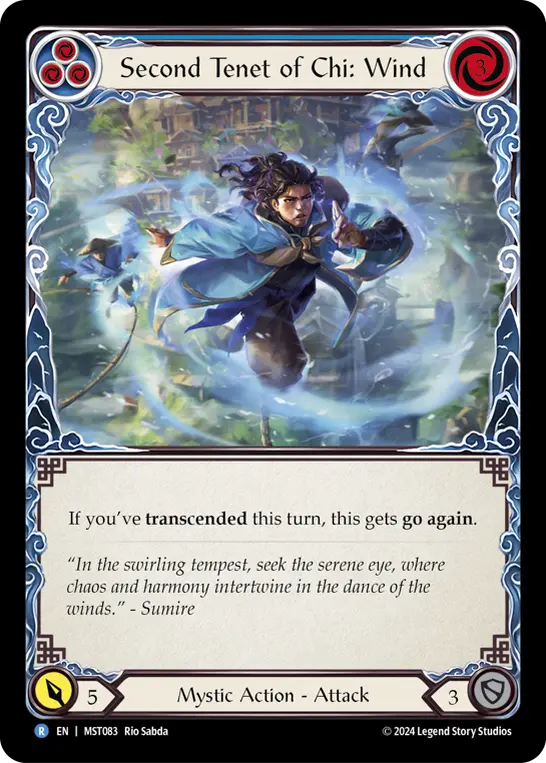 Second Tenet of Chi: Wind — Rainbow Foil