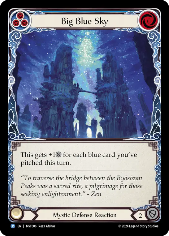 Big Blue Sky — Rainbow Foil