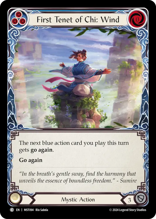First Tenet of Chi: Wind — Rainbow Foil