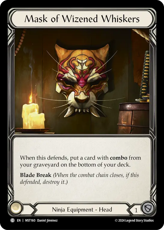 Mask of Wizened Whiskers — Cold Foil