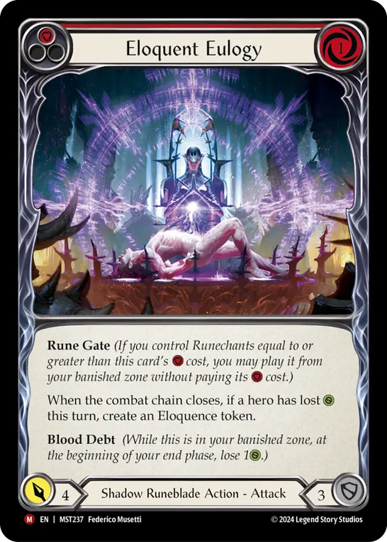 Eloquent Eulogy — Rainbow Foil