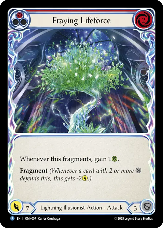 Fraying Lifeforce — Rainbow Foil