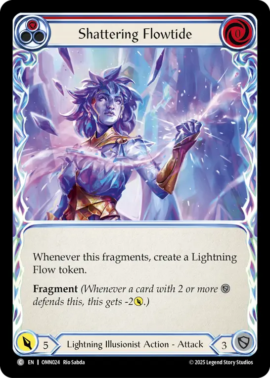 Shattering Flowtide — Rainbow Foil