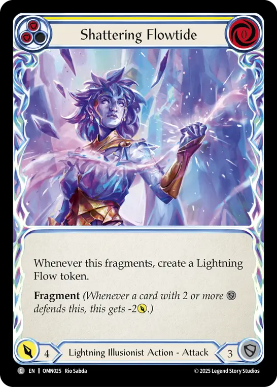 Shattering Flowtide — Rainbow Foil