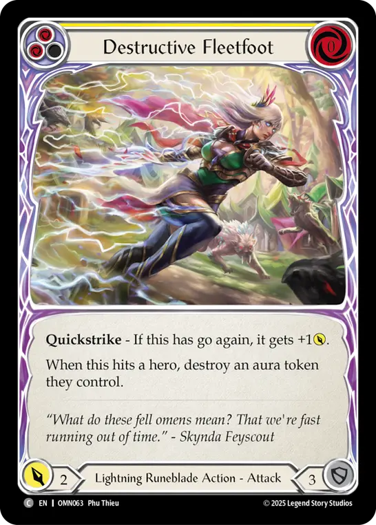 Destructive Fleetfoot — Rainbow Foil