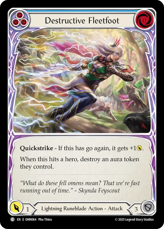 Destructive Fleetfoot — Rainbow Foil