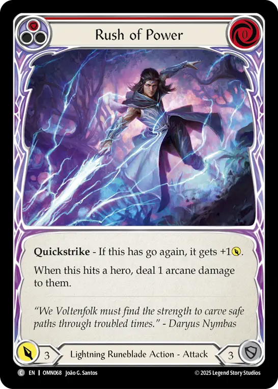 Rush of Power — Rainbow Foil