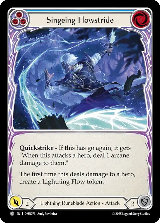 Singeing Flowstride — Rainbow Foil