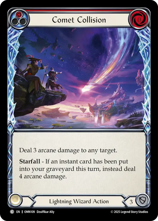 Comet Collision — Rainbow Foil