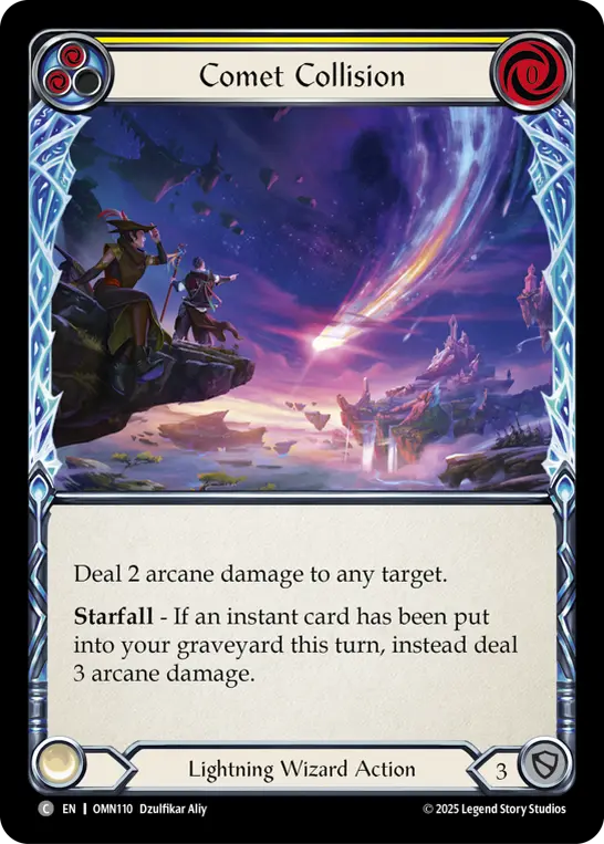 Comet Collision — Rainbow Foil