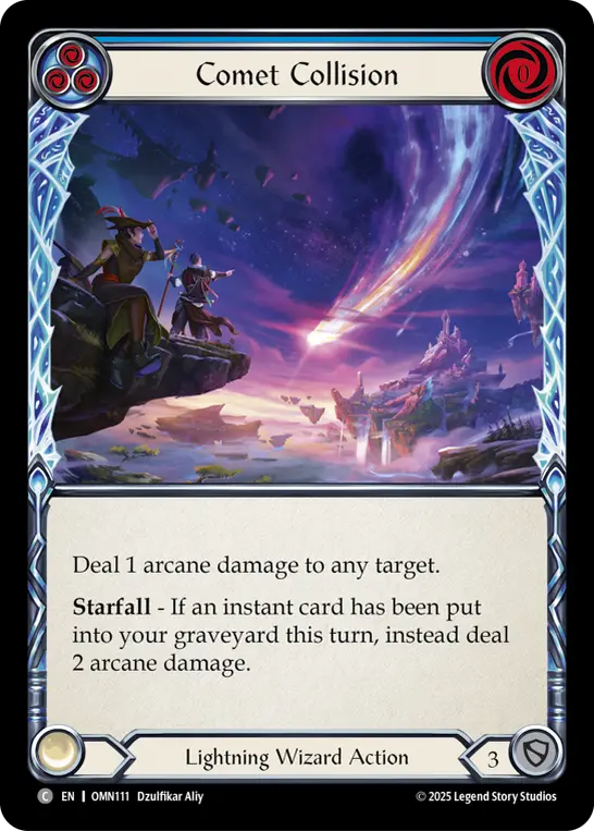 Comet Collision — Rainbow Foil
