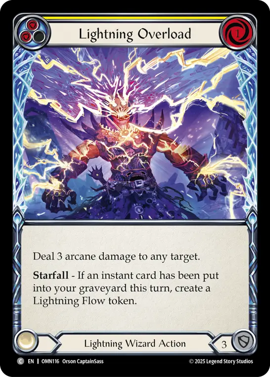 Lightning Overload — Rainbow Foil