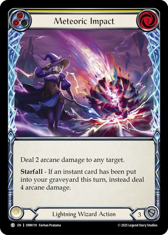 Meteoric Impact — Rainbow Foil