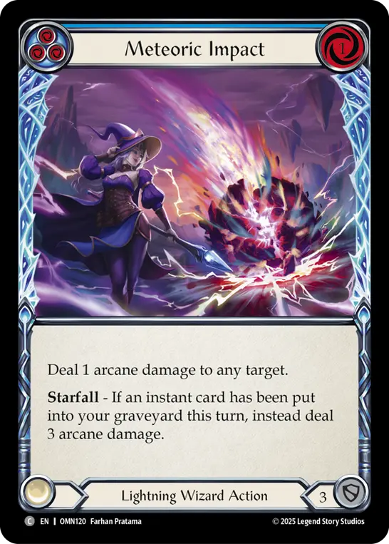 Meteoric Impact — Rainbow Foil