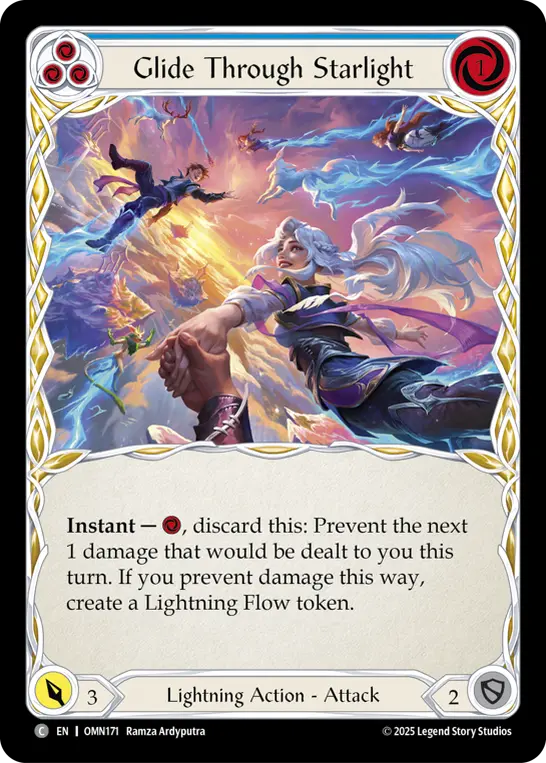 Glide Through Starlight — Rainbow Foil