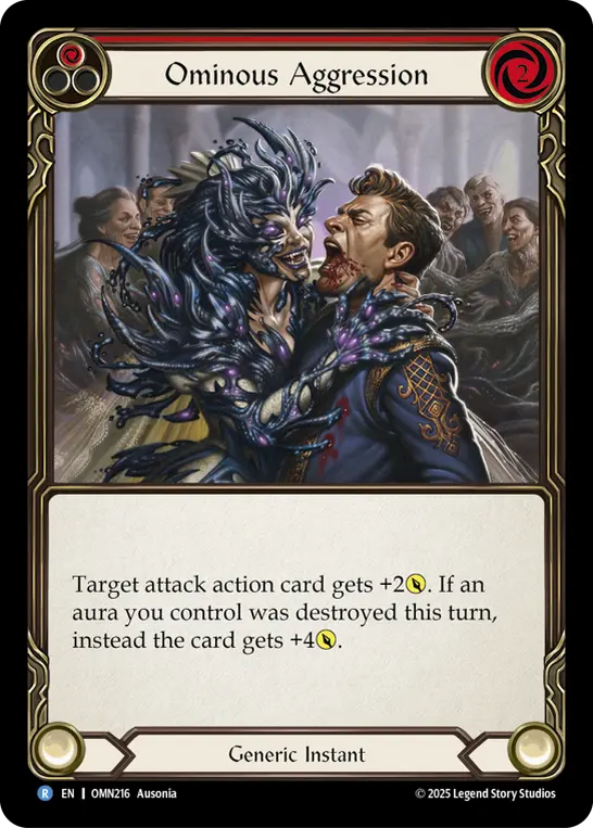 Ominous Aggression — Rainbow Foil