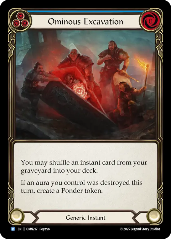 Ominous Excavation — Rainbow Foil