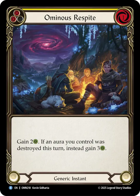 Ominous Respite — Rainbow Foil