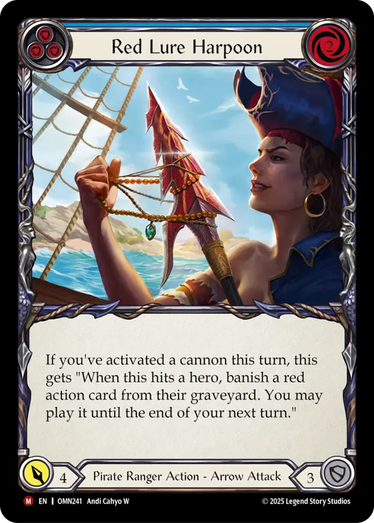 Red Lure Harpoon — Rainbow Foil