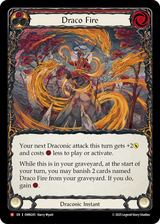 Draco Fire — Rainbow Foil