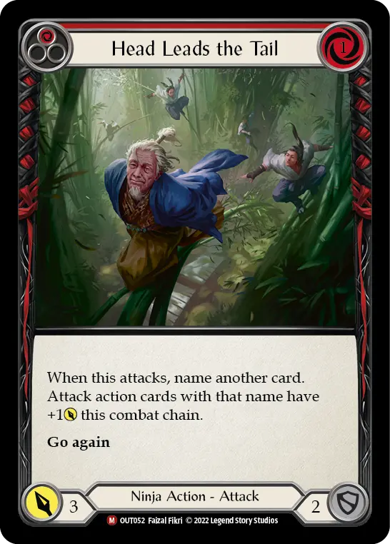 Head Leads the Tail — Rainbow Foil