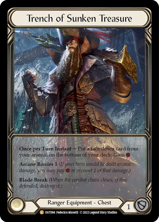 Trench of Sunken Treasure — Extended Art — Cold Foil