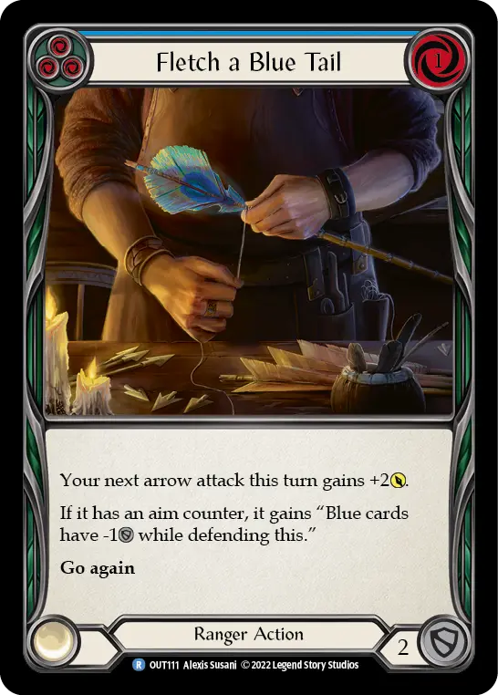 Fletch a Blue Tail — Rainbow Foil