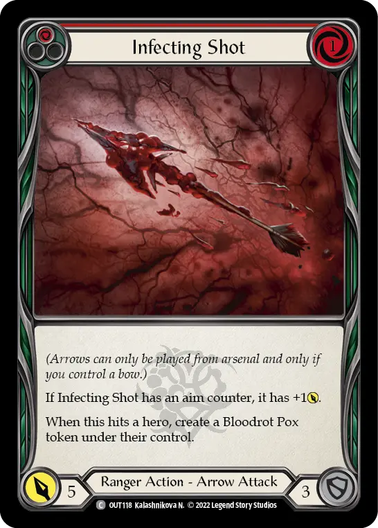 Infecting Shot — Rainbow Foil