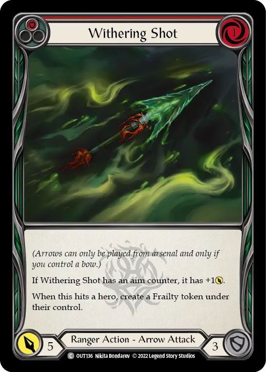 Withering Shot — Rainbow Foil