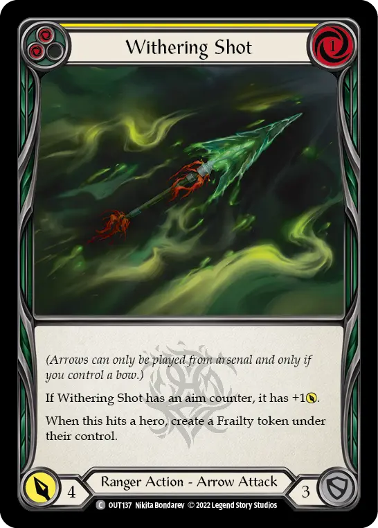 Withering Shot — Rainbow Foil