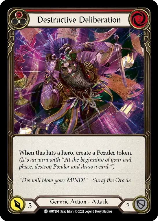 Destructive Deliberation — Rainbow Foil