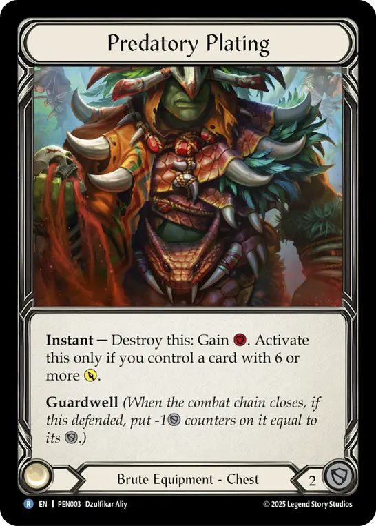 Card image of Predatory Plating