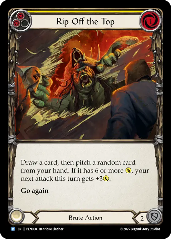 Card image of Rip Off the Top (Yellow)