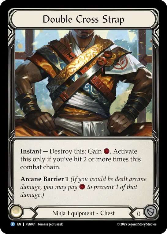 Double Cross Strap — Cold Foil