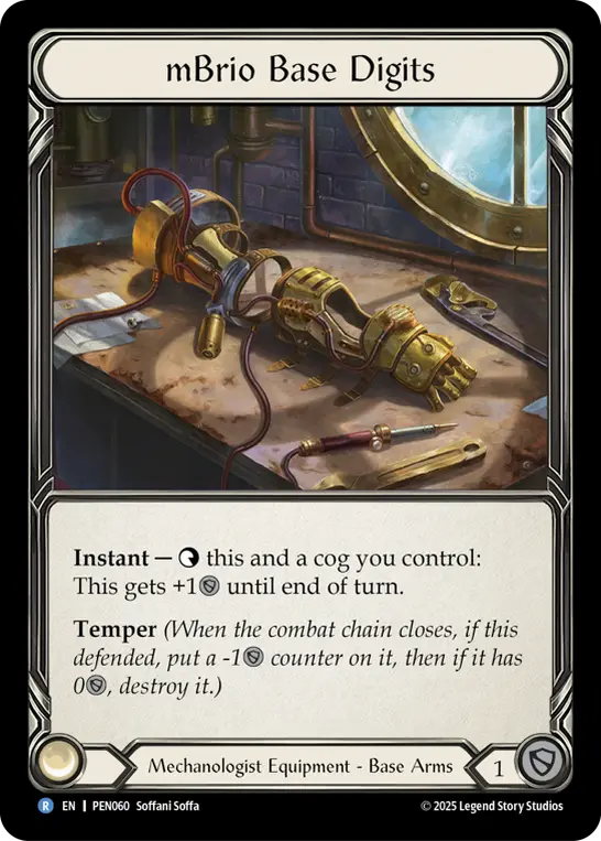 mBrio Base Digits — Cold Foil