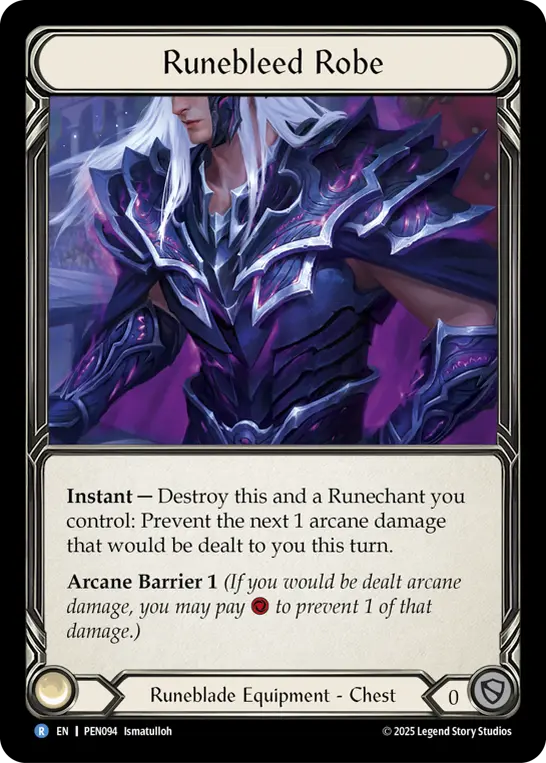 Runebleed Robe — Cold Foil