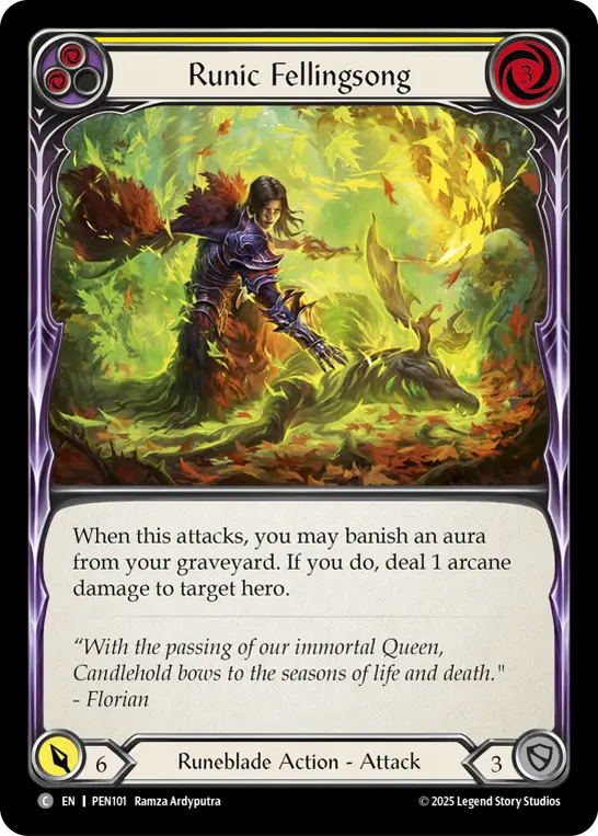 Runic Fellingsong — Rainbow Foil