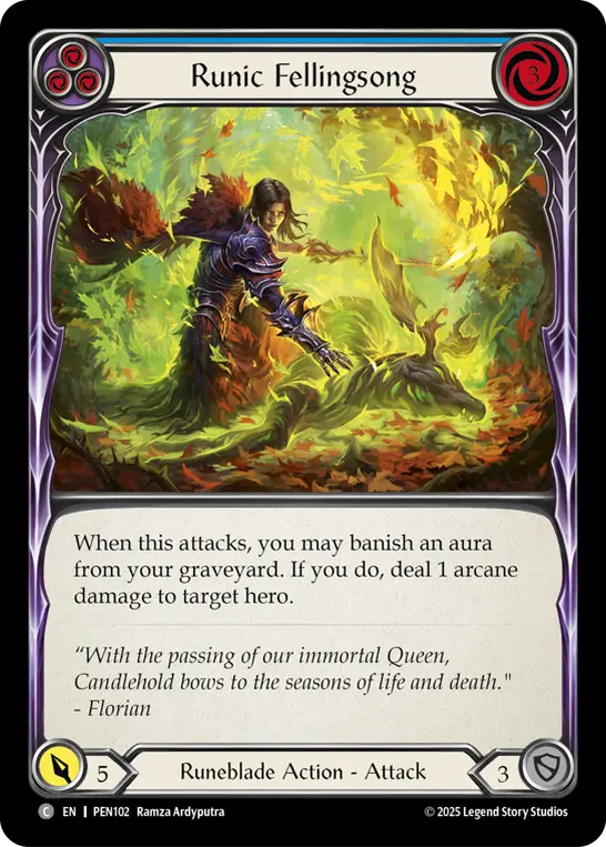 Runic Fellingsong — Rainbow Foil