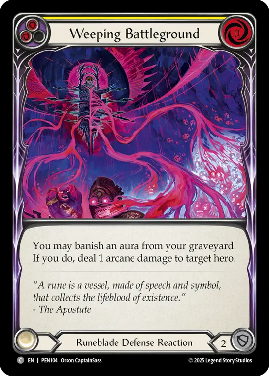 Weeping Battleground — Rainbow Foil