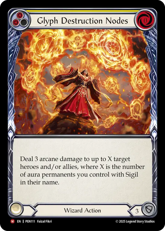 Glyph Destruction Nodes — Rainbow Foil