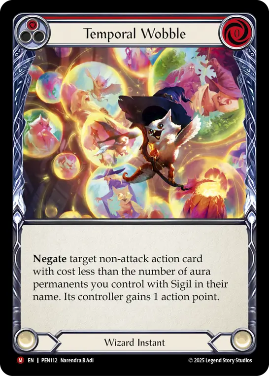 Temporal Wobble — Rainbow Foil