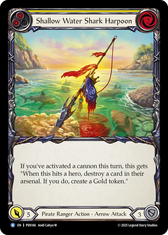 Shallow Water Shark Harpoon — Rainbow Foil