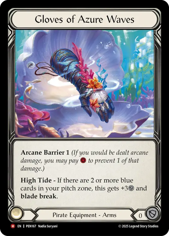 Gloves of Azure Waves — Cold Foil